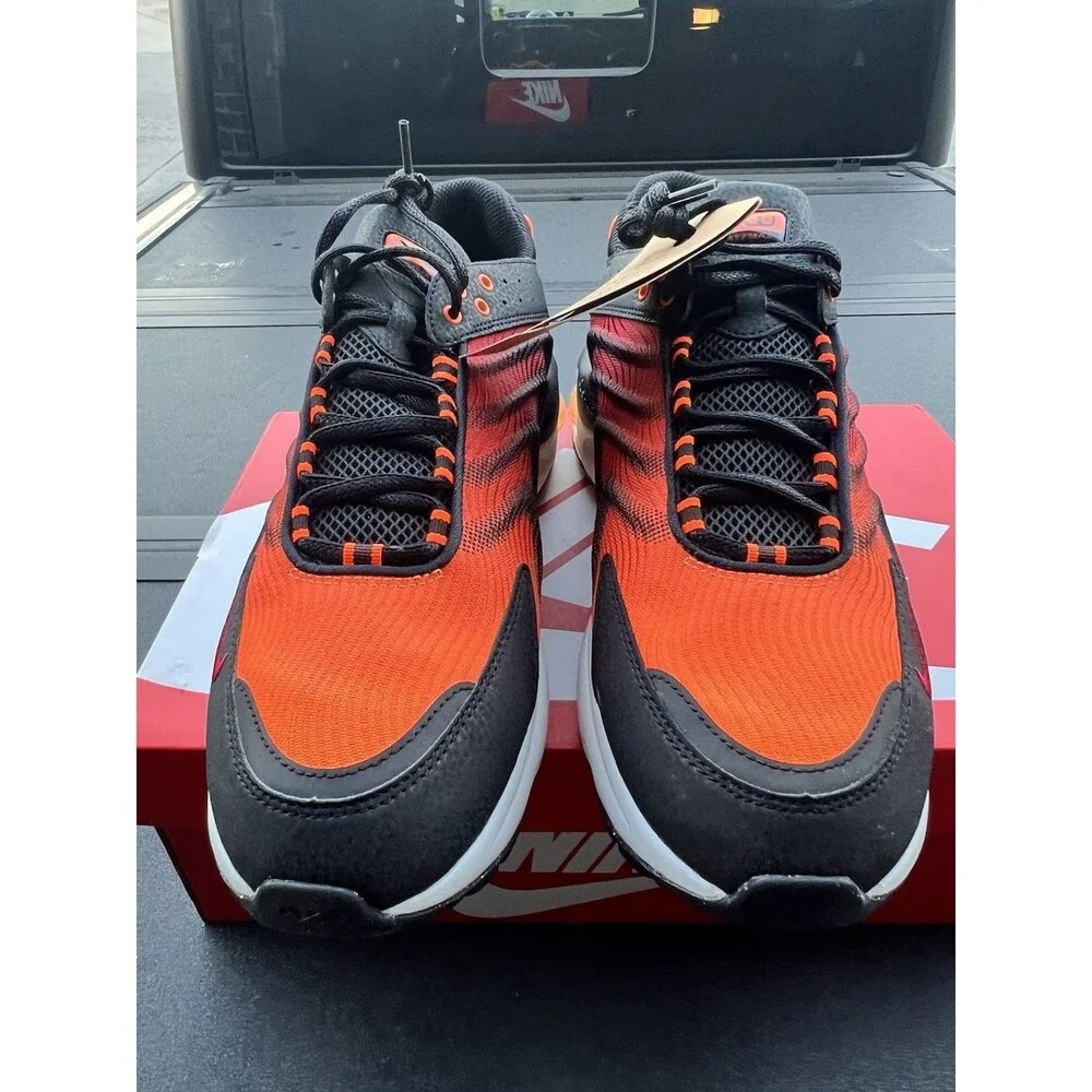 New Nike Air Max TW SE Total Orange Black Size 9 Mens Sneakers Retro Shoes